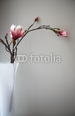 artificial taxtile flower in vase