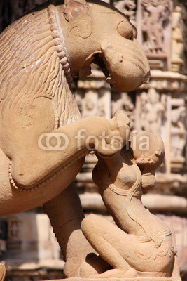 Statue in Khajuraho temple