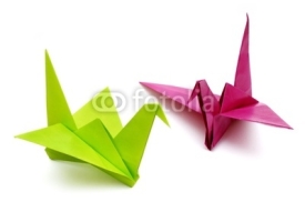 Fototapety origami birds