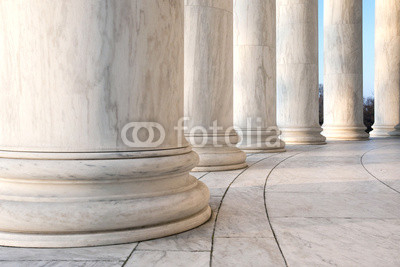 Base of Ionic Columns at Jefferson Memorial in Washington DC