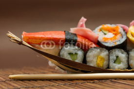 Obrazy i plakaty Yummy Fresh Sushi rolls