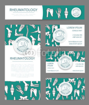 Rheumatology medical center banner template set