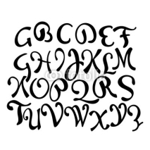 Fototapety Hand lettering font