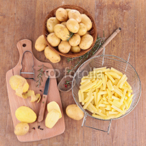 Fototapety raw potato