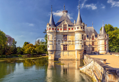 The chateau de Azay-le-Rideau, castle in France