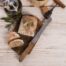 Fototapety home-made olive ciabatta