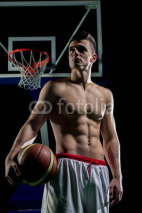 Naklejki Basketball player portrait