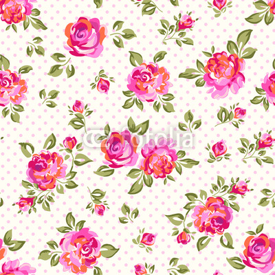 bright seamless rose background