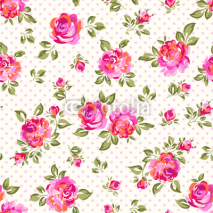 Naklejki bright seamless rose background